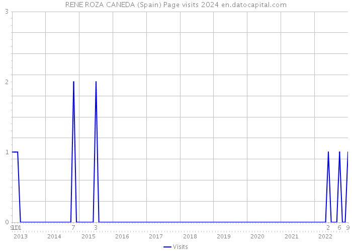 RENE ROZA CANEDA (Spain) Page visits 2024 