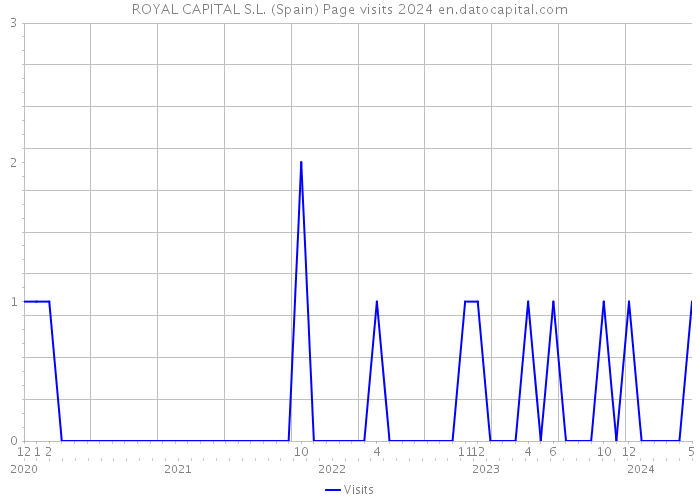 ROYAL CAPITAL S.L. (Spain) Page visits 2024 