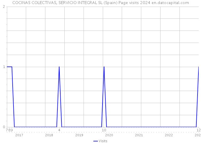 COCINAS COLECTIVAS, SERVICIO INTEGRAL SL (Spain) Page visits 2024 
