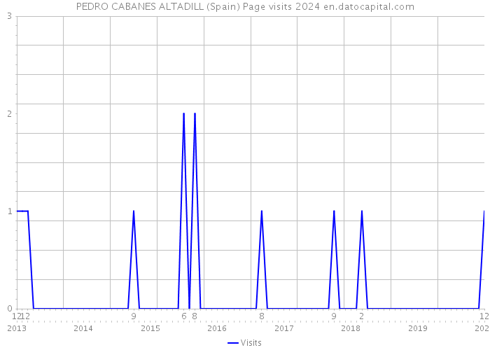 PEDRO CABANES ALTADILL (Spain) Page visits 2024 