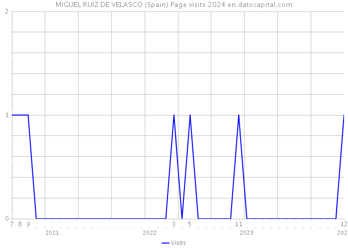 MIGUEL RUIZ DE VELASCO (Spain) Page visits 2024 