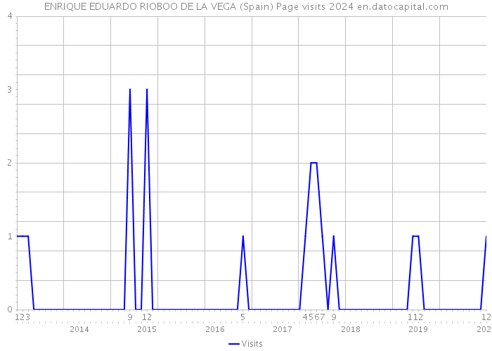 ENRIQUE EDUARDO RIOBOO DE LA VEGA (Spain) Page visits 2024 