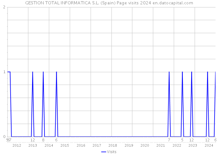 GESTION TOTAL INFORMATICA S.L. (Spain) Page visits 2024 