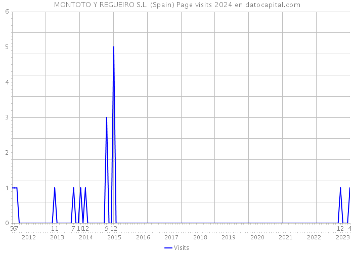 MONTOTO Y REGUEIRO S.L. (Spain) Page visits 2024 