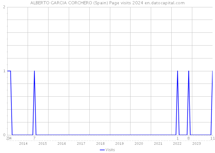 ALBERTO GARCIA CORCHERO (Spain) Page visits 2024 