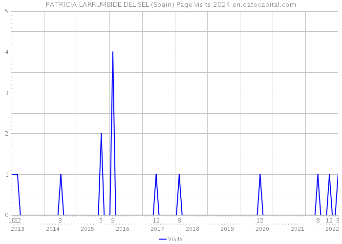 PATRICIA LARRUMBIDE DEL SEL (Spain) Page visits 2024 