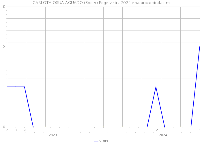 CARLOTA OSUA AGUADO (Spain) Page visits 2024 