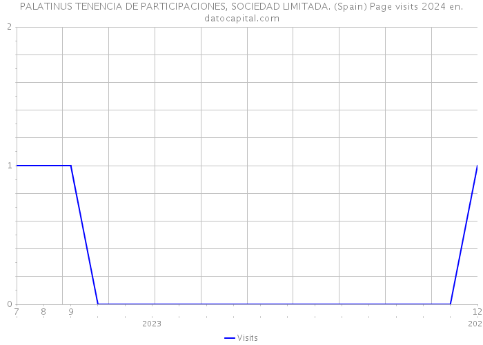 PALATINUS TENENCIA DE PARTICIPACIONES, SOCIEDAD LIMITADA. (Spain) Page visits 2024 