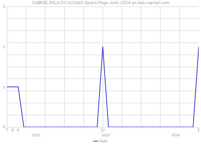 GABRIEL PALACIO ACINAS (Spain) Page visits 2024 