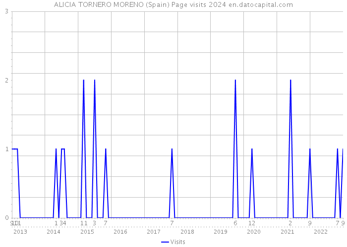 ALICIA TORNERO MORENO (Spain) Page visits 2024 