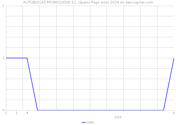 AUTOBUIGAS PROMOCIONS S.L. (Spain) Page visits 2024 