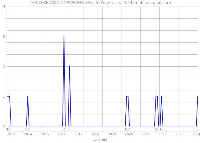 PABLO GROSSO GOENECHEA (Spain) Page visits 2024 