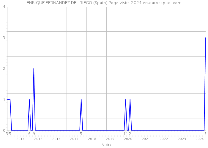 ENRIQUE FERNANDEZ DEL RIEGO (Spain) Page visits 2024 