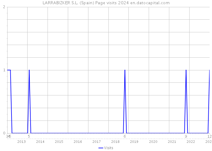 LARRABIZKER S.L. (Spain) Page visits 2024 