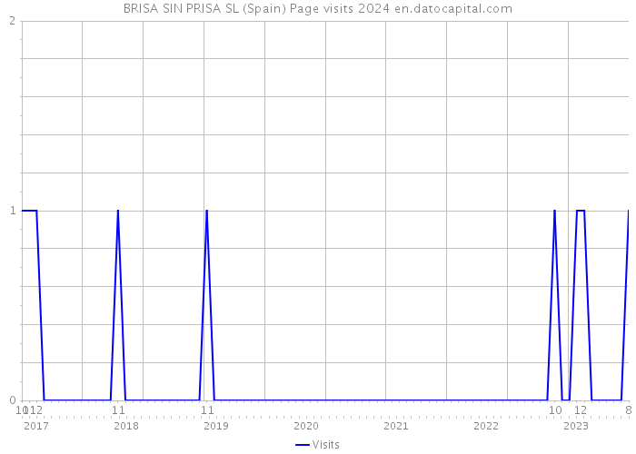 BRISA SIN PRISA SL (Spain) Page visits 2024 