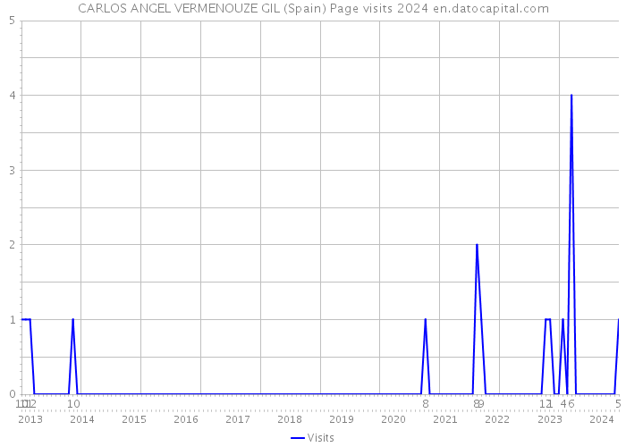 CARLOS ANGEL VERMENOUZE GIL (Spain) Page visits 2024 