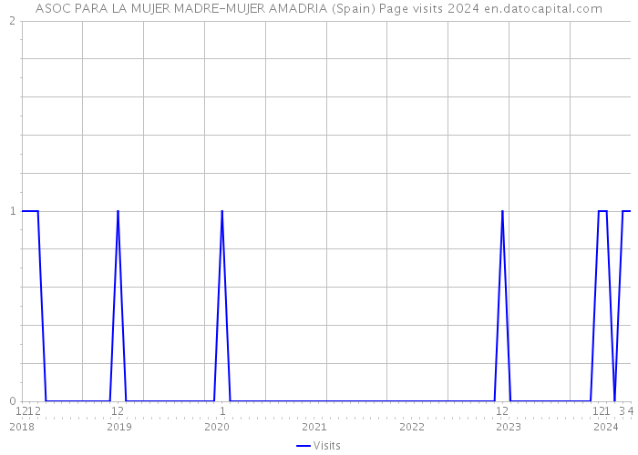 ASOC PARA LA MUJER MADRE-MUJER AMADRIA (Spain) Page visits 2024 