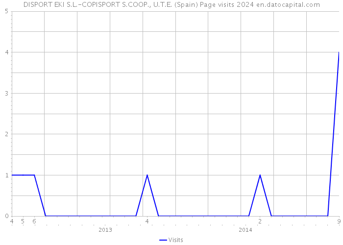 DISPORT EKI S.L.-COPISPORT S.COOP., U.T.E. (Spain) Page visits 2024 