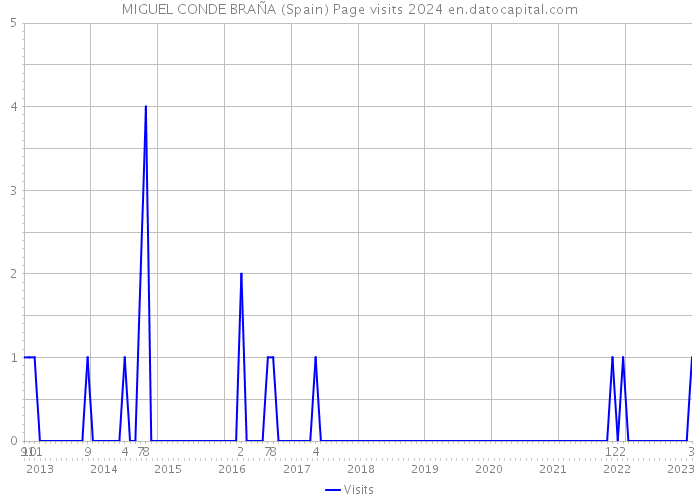 MIGUEL CONDE BRAÑA (Spain) Page visits 2024 