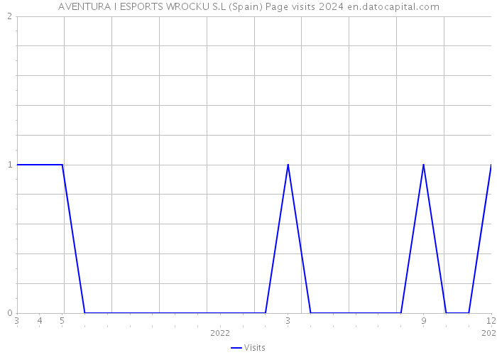 AVENTURA I ESPORTS WROCKU S.L (Spain) Page visits 2024 