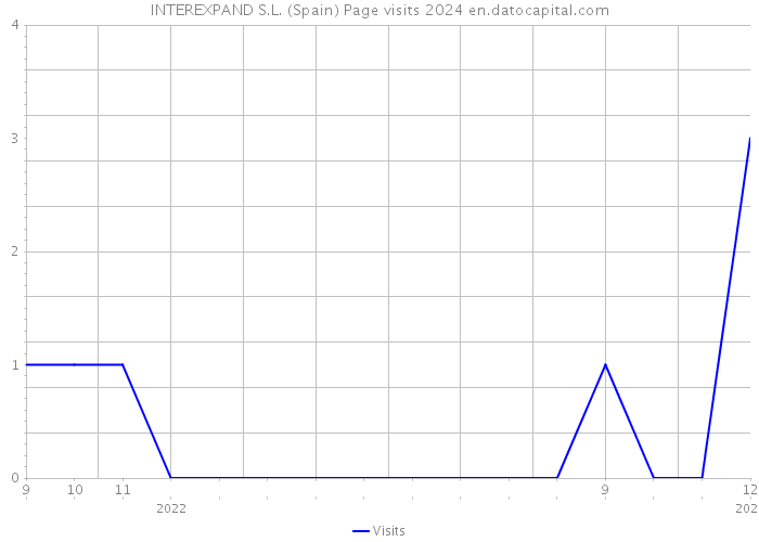 INTEREXPAND S.L. (Spain) Page visits 2024 