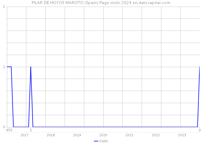 PILAR DE HOYOS MAROTO (Spain) Page visits 2024 