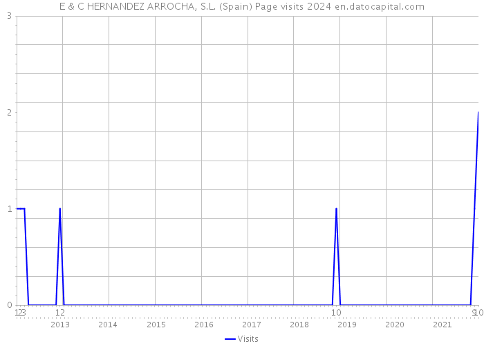 E & C HERNANDEZ ARROCHA, S.L. (Spain) Page visits 2024 