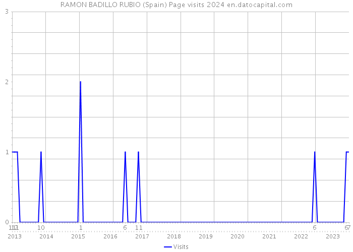 RAMON BADILLO RUBIO (Spain) Page visits 2024 