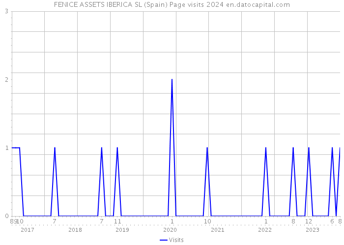 FENICE ASSETS IBERICA SL (Spain) Page visits 2024 