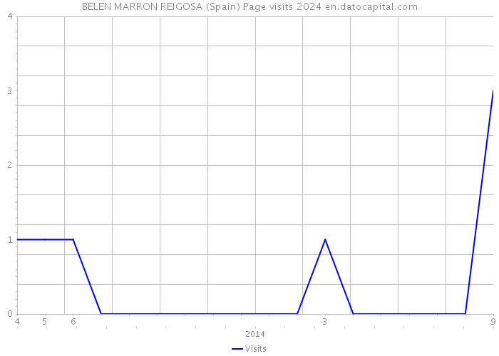 BELEN MARRON REIGOSA (Spain) Page visits 2024 