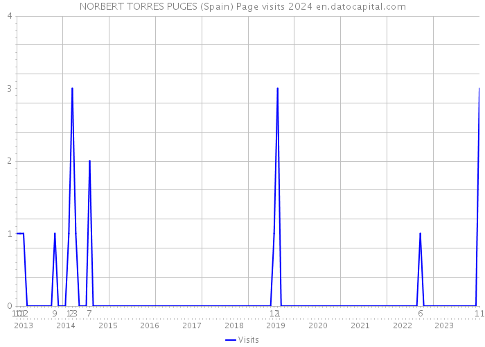 NORBERT TORRES PUGES (Spain) Page visits 2024 