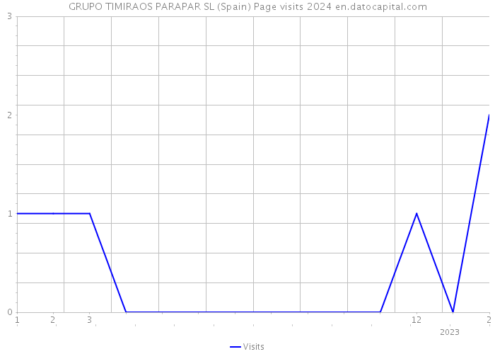 GRUPO TIMIRAOS PARAPAR SL (Spain) Page visits 2024 