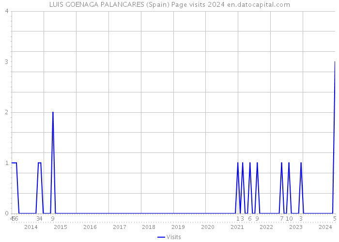 LUIS GOENAGA PALANCARES (Spain) Page visits 2024 