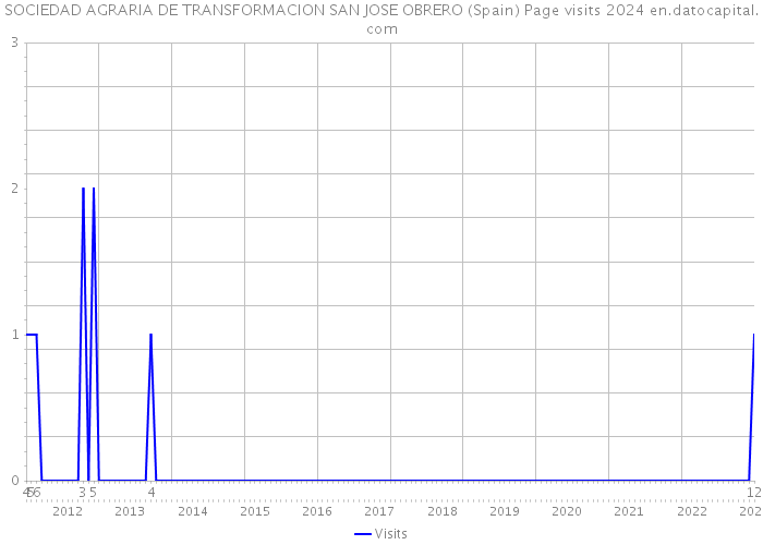 SOCIEDAD AGRARIA DE TRANSFORMACION SAN JOSE OBRERO (Spain) Page visits 2024 