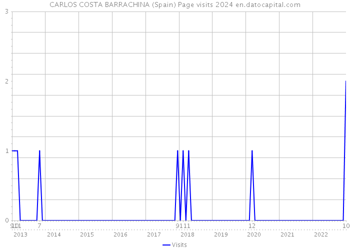 CARLOS COSTA BARRACHINA (Spain) Page visits 2024 