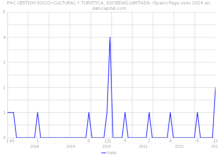 PAC GESTION SOCIO-CULTURAL Y TURISTICA, SOCIEDAD LIMITADA. (Spain) Page visits 2024 