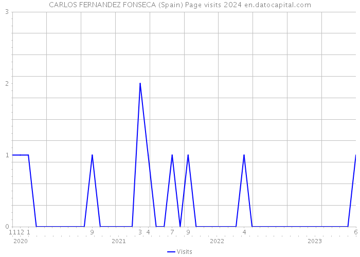CARLOS FERNANDEZ FONSECA (Spain) Page visits 2024 