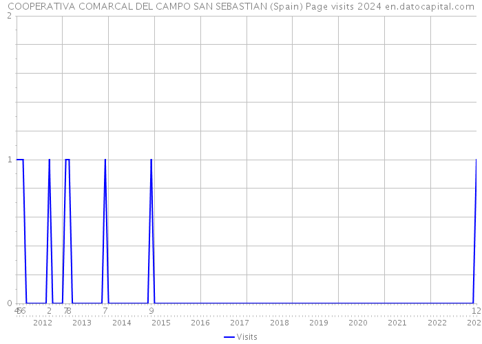 COOPERATIVA COMARCAL DEL CAMPO SAN SEBASTIAN (Spain) Page visits 2024 