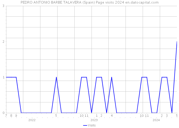 PEDRO ANTONIO BARBE TALAVERA (Spain) Page visits 2024 