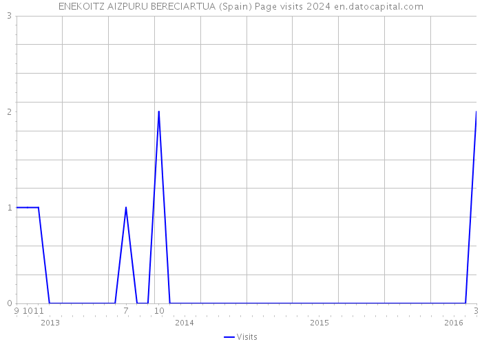 ENEKOITZ AIZPURU BERECIARTUA (Spain) Page visits 2024 