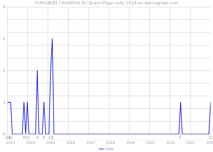 FUNGIBLES CANARIAS SL (Spain) Page visits 2024 