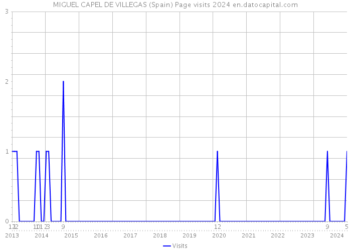 MIGUEL CAPEL DE VILLEGAS (Spain) Page visits 2024 