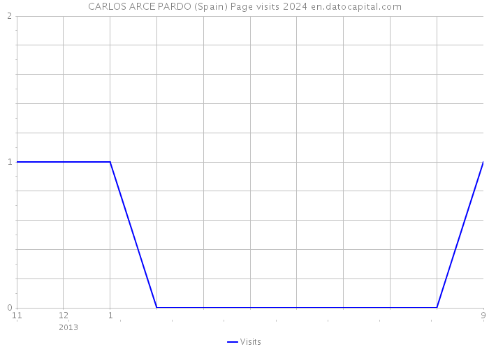 CARLOS ARCE PARDO (Spain) Page visits 2024 