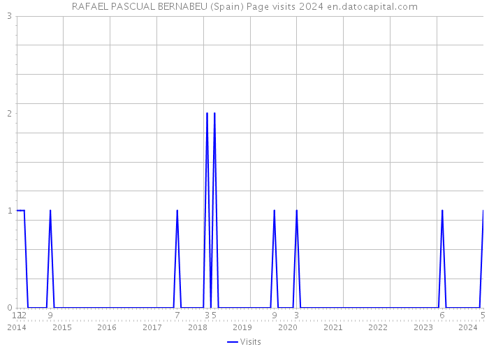 RAFAEL PASCUAL BERNABEU (Spain) Page visits 2024 