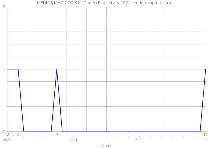 MEDIOS MAGICOS S.L. (Spain) Page visits 2024 