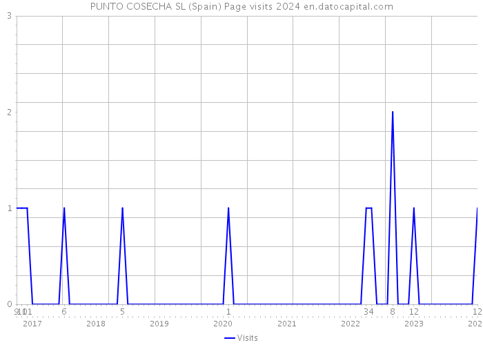 PUNTO COSECHA SL (Spain) Page visits 2024 