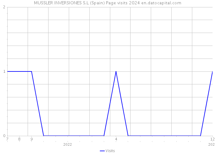 MUSSLER INVERSIONES S.L (Spain) Page visits 2024 