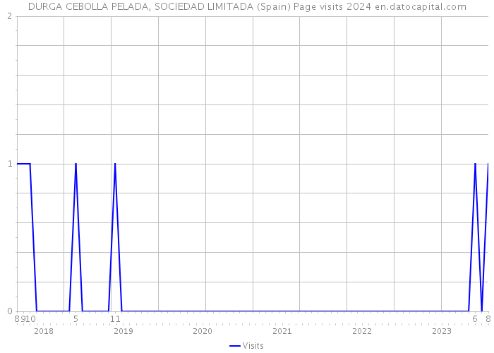 DURGA CEBOLLA PELADA, SOCIEDAD LIMITADA (Spain) Page visits 2024 