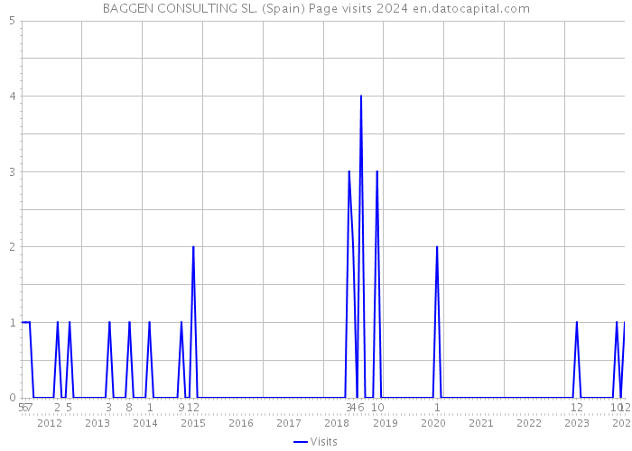 BAGGEN CONSULTING SL. (Spain) Page visits 2024 
