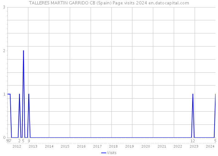 TALLERES MARTIN GARRIDO CB (Spain) Page visits 2024 